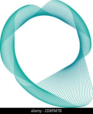 Abstract gematric line art isolate on white background. Vector illustration of beautiful geometric line art. Stock Vector