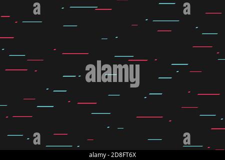 Abstract glitch lcolor line pattern. Technology background Stock Vector