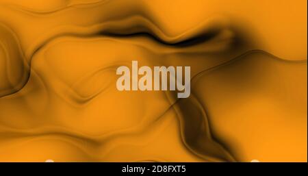 Abstract colorful wavy background. Colorful Paint Ink Liquid. Orange color abstract liquid wave. abstract background over 4k resolution. Stock Photo