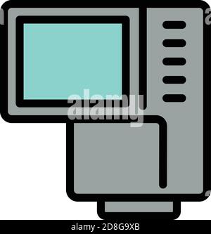 Camera screen assist icon. Outline camera screen assist vector icon for web design isolated on white background Stock Vector