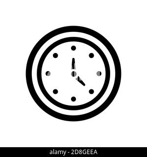 Vector Time and Clock icon. Circle arrow icon.Vector illustration. Stock Vector