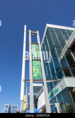 The Halifax Seaport Sign At The Farmers Market And Cruise Ship Terminal In Halifax Nova Scotia Canada Stock Photo