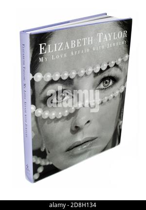 Elizabeth Taylor My Love Affair with Jewelry book photographed on a white background Stock Photo Alamy