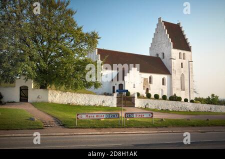 Elmelunde church on the island of Møn in Denmark. Stock Photo