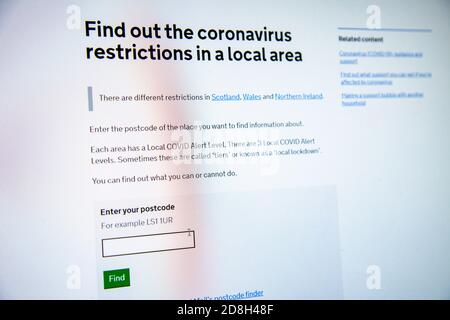 Government website to find Coronavirus advice