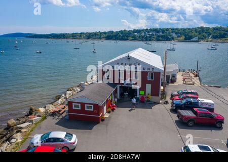 Youngs Lobster Pound Restaurant, Belfast, Maine, USA Stock Photo
