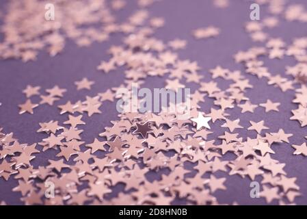 Beautiful sprinkled stars on a dark background. Stock Photo