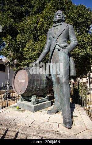 Monument to Manuel María González, Jerez de la Frontera, Spain Stock Photo