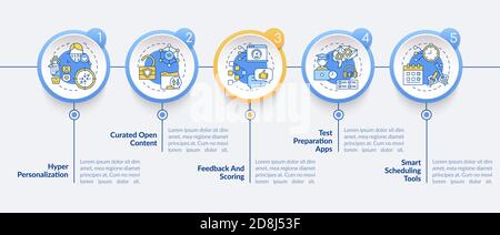 AI in education vector infographic template Stock Vector
