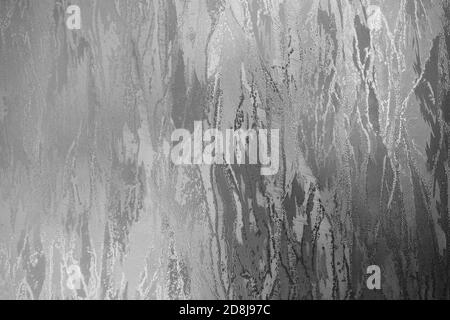 Glass texture with patches of reflected light. Abstract technology background. Black and white. Stock Photo