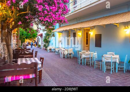 Traditional village of Paleochora, Crete, Greece. Stock Photo