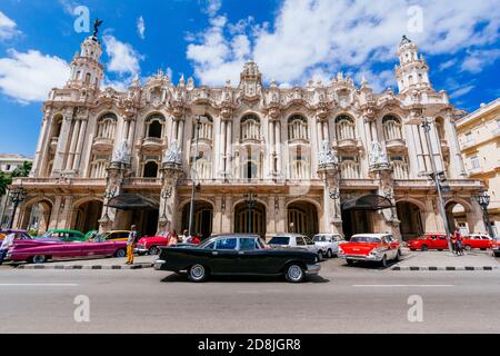 The Great Theater of Havana 'Alicia Alonso', headquarters of the National Ballet of Cuba, is one of the main cultural institutions of the Cuban capita Stock Photo