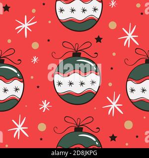 Christmas seamless pattern design. Vector illustration EPS10 Stock Vector