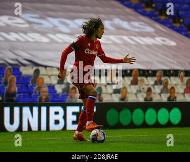 Birmingham, UK. 30th Oct, 2020. Alf Semedo of Reading (on loan from Benfica) looks for a passing option during the Sky Bet Championship match between Coventry City and Reading at St Andrews, Birmingham, England on 30 October 2020. Photo by Nick Browning/PRiME Media Images. Credit: PRiME Media Images/Alamy Live News Stock Photo