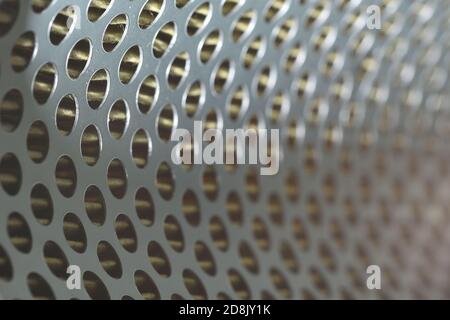 detail of a tractor oil filter creates an industrial textured background Stock Photo