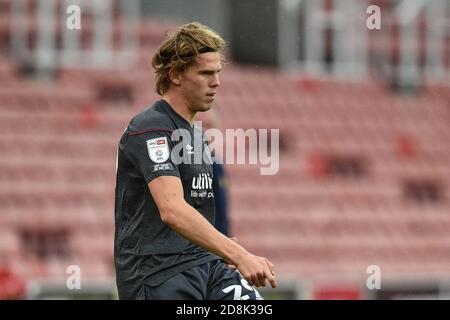 Mads Bech Sorensen (29) of Brentford during the game Stock Photo