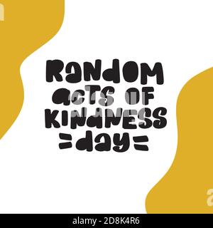 Random acts of kindness day emblem isolated vector stock Stock Vector