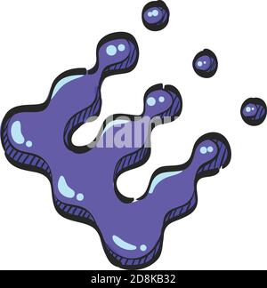 Printing raster dots icon in color drawing. Print color density concept Stock Vector