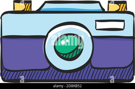 Range Finder Camera Icon In Color Drawing Digital Photography Film Range Finder Focus Stock Vector Image Art Alamy