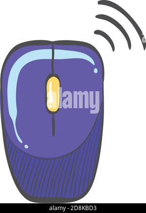 A Wireless Computer Mouse In Green And Black Color Vector Color Drawing Or  Illustration Royalty Free SVG, Cliparts, Vectors, and Stock Illustration.  Image 123452668.