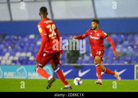 Birmingham, UK. 30th Oct, 2020. Josh Laurent of Reading during the Sky Bet Championship match between Coventry City and Reading at St Andrews, Birmingham, England on 30 October 2020. Photo by Nick Browning/PRiME Media Images. Credit: PRiME Media Images/Alamy Live News Stock Photo
