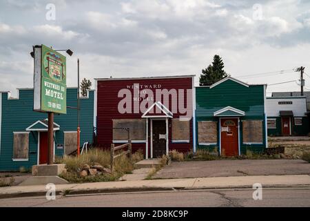 Cripple Creek, Colorado - September 16, 2020: Downtown cityscape view of  the tourist gambling town high in the Rocky Mountains, known for its gold  min Stock Photo - Alamy