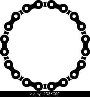 Sprocket chain icon design template vector isolated illustration Stock Vector