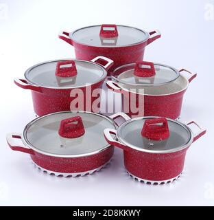 quality non stick cookware set Stock Photo