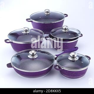 quality non stick cookware set Stock Photo