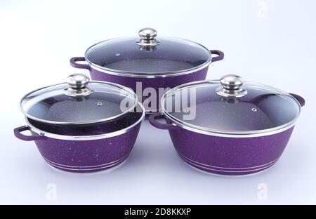quality non stick cookware set Stock Photo