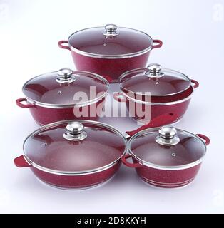 quality non stick cookware set Stock Photo
