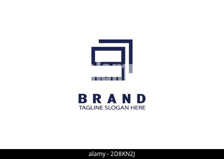 Creative Number 97 Logo design. Stock Vector