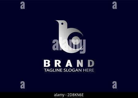 Letter B bird logo design. Stock Vector