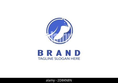 Bird of prey logo illustration. Stock Vector