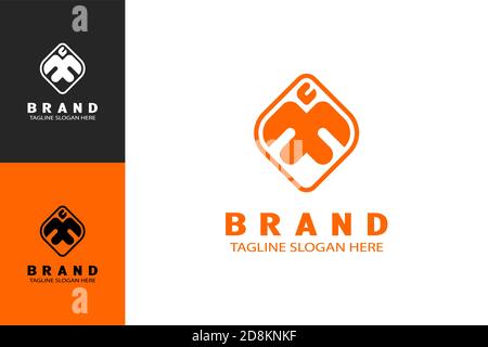 Phoenix Bird Logo Stock Vector