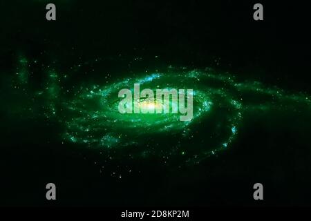 Beautiful green galaxy Elements of this image furnished by NASA Stock Photo