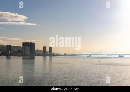 Port of Spain, Trinidad and Tobago - The waterfront Stock Photo