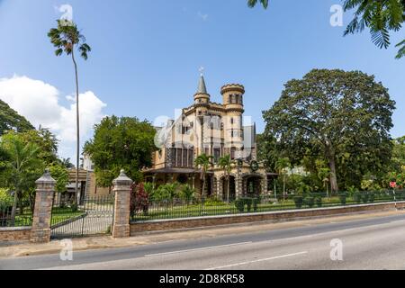 08 JAN 2020 - Port of Spain, Trinidad and Tobago - The magnificent seven houses : Stollmeyer's Castle Stock Photo