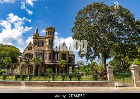 08 JAN 2020 - Port of Spain, Trinidad and Tobago - The magnificent seven houses : Stollmeyer's Castle Stock Photo