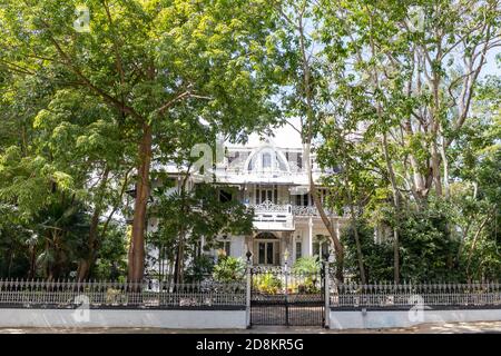 08 JAN 2020 - Port of Spain, Trinidad and Tobago - The magnificent seven houses : Ambard's House Stock Photo