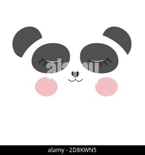 Cute panda mask background. Vector illustration EPS10 Stock Vector