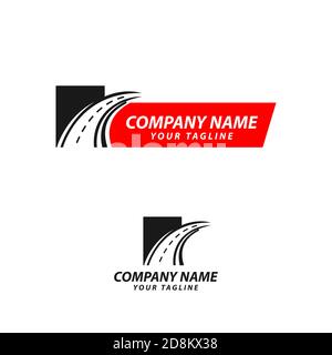 auto road highway vector logo sign design emblem.EPS 10 Stock Vector