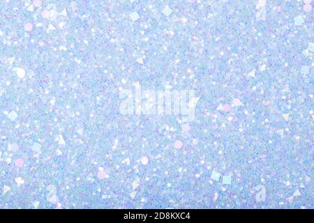 Holographic Bright Light Blue Glitter Real Stock Photo 1538717687