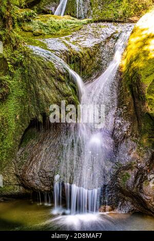 Italy Veneto Grotte del Caglieron  -  Waterfall Stock Photo