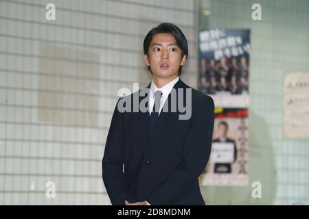 Oct 2020. 30th Oct, 2020. Kentaro Ito, October 30, 2020 -Social: Japanese actor Kentaro Ito was released on bail after being arrested for a hit-and-run accident and sent to the prosecution at Wangan police station, Tokyo, Japan on 30 Oct 2020. Credit: Motoo Naka/AFLO/Alamy Live News Stock Photo