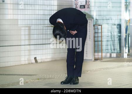 Oct 2020. 30th Oct, 2020. Kentaro Ito, October 30, 2020 -Social: Japanese actor Kentaro Ito was released on bail after being arrested for a hit-and-run accident and sent to the prosecution at Wangan police station, Tokyo, Japan on 30 Oct 2020. Credit: Motoo Naka/AFLO/Alamy Live News Stock Photo