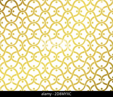 Gold islamic traditional ornament. Royal. Vector illustration Stock Vector