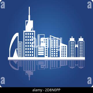 Downtown Urban Skyline Stock Vector Image & Art - Alamy