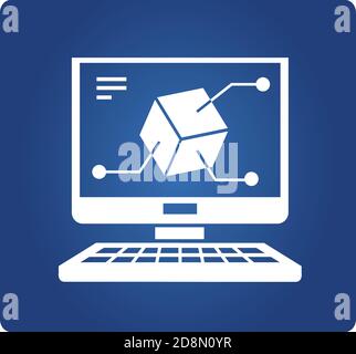 3d design symbol Stock Vector