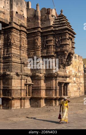 Dabhoi, The town, and its surroundings were under Chavda and later under Chaulukya rulers who built a few buildings and temples in the ninth century. Stock Photo